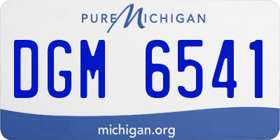 MI license plate DGM6541