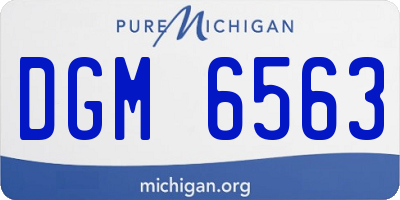 MI license plate DGM6563
