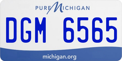 MI license plate DGM6565