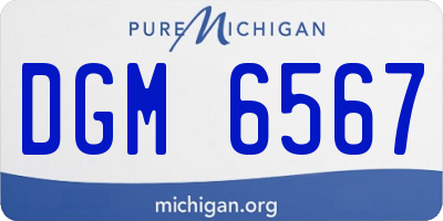 MI license plate DGM6567