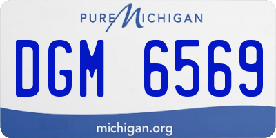 MI license plate DGM6569