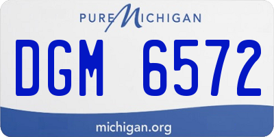 MI license plate DGM6572