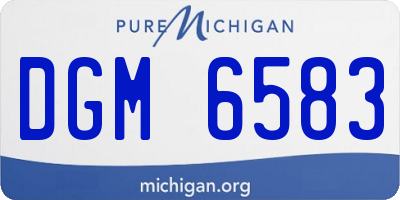 MI license plate DGM6583