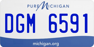 MI license plate DGM6591