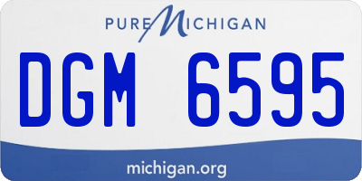 MI license plate DGM6595