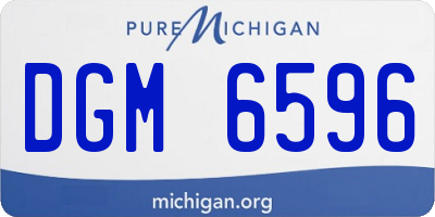 MI license plate DGM6596