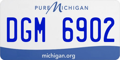 MI license plate DGM6902