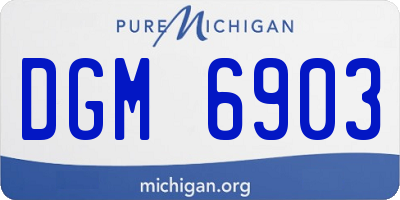 MI license plate DGM6903