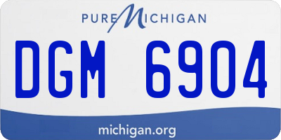 MI license plate DGM6904