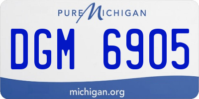 MI license plate DGM6905