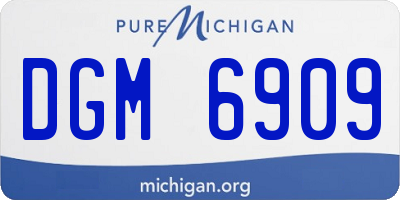 MI license plate DGM6909