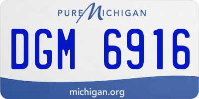 MI license plate DGM6916