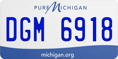 MI license plate DGM6918