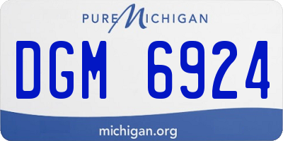 MI license plate DGM6924