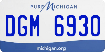 MI license plate DGM6930