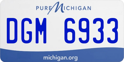 MI license plate DGM6933