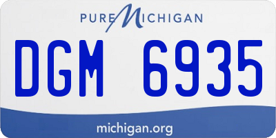 MI license plate DGM6935