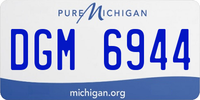 MI license plate DGM6944