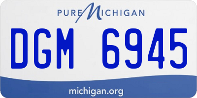 MI license plate DGM6945