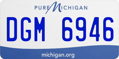 MI license plate DGM6946