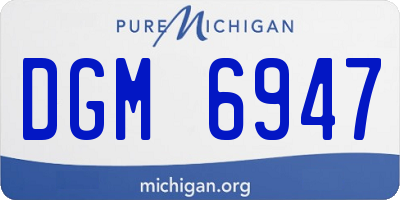 MI license plate DGM6947