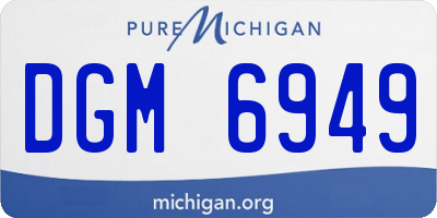 MI license plate DGM6949