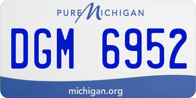 MI license plate DGM6952