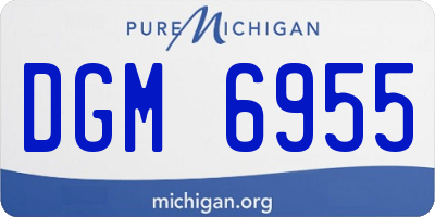 MI license plate DGM6955