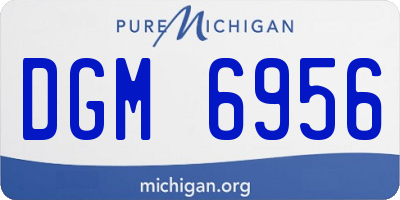 MI license plate DGM6956