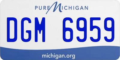 MI license plate DGM6959