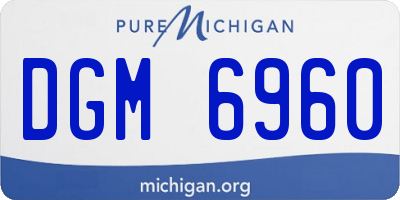 MI license plate DGM6960