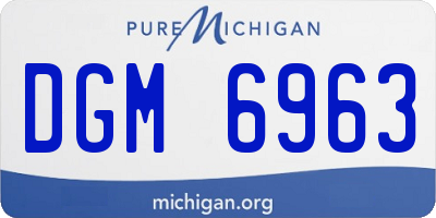 MI license plate DGM6963
