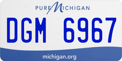 MI license plate DGM6967