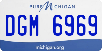 MI license plate DGM6969