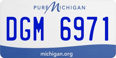 MI license plate DGM6971