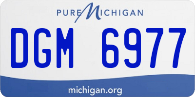 MI license plate DGM6977