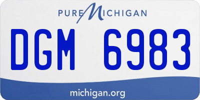 MI license plate DGM6983