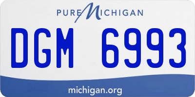 MI license plate DGM6993