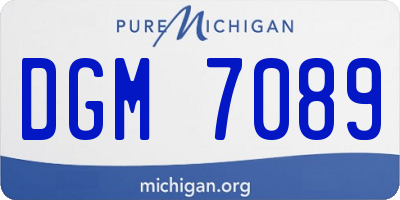MI license plate DGM7089