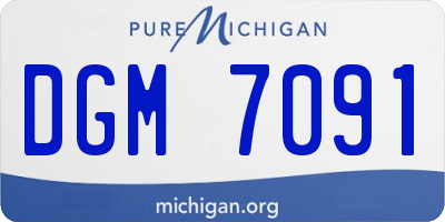 MI license plate DGM7091