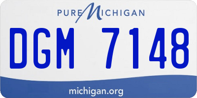 MI license plate DGM7148