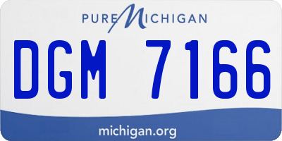 MI license plate DGM7166