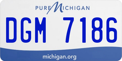 MI license plate DGM7186