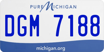 MI license plate DGM7188
