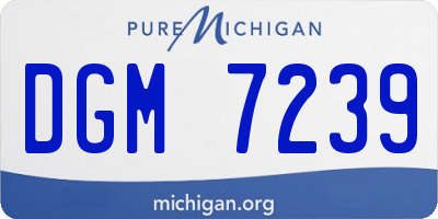 MI license plate DGM7239
