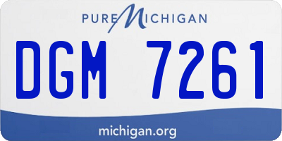 MI license plate DGM7261