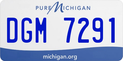 MI license plate DGM7291