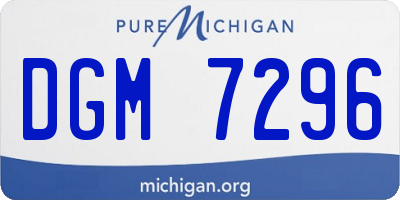 MI license plate DGM7296
