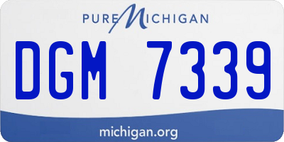 MI license plate DGM7339