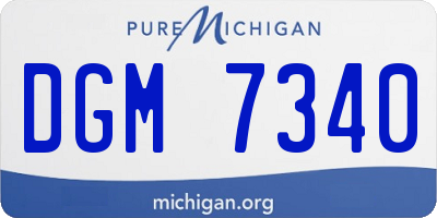 MI license plate DGM7340